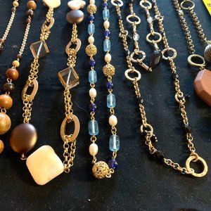 Lia Sophia Necklaces Lot D :  Lot of  5 Necklaces